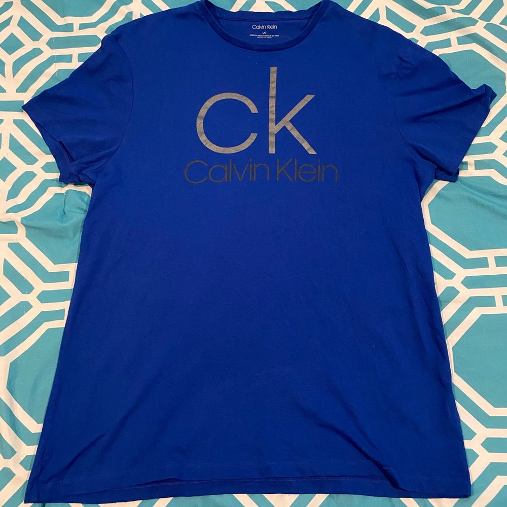 Blue short sleeve Calvin Klein t shirt